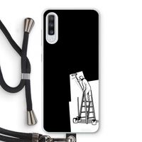 Musketon Painter: Samsung Galaxy A70 Transparant Hoesje met koord