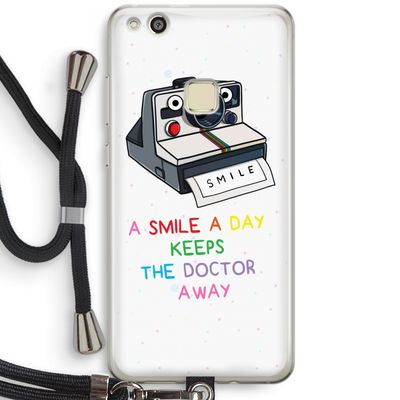 Smile: Huawei Ascend P10 Lite Transparant Hoesje met koord