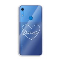 Friends heart pastel: Huawei Y6s Transparant Hoesje