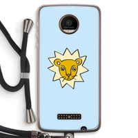 Kleine leeuw: Motorola Moto Z Force Transparant Hoesje met koord
