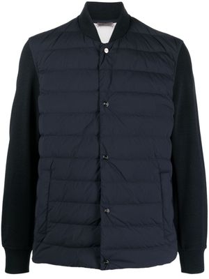 Herno veste matelassée à manches contrastantes - Bleu
