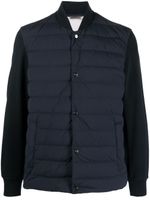 Herno contrasting-sleeves padded jacket - Bleu - thumbnail