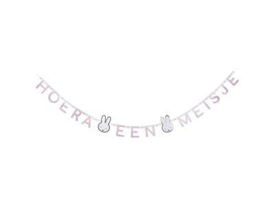Guirlande "Hoera een meisje" Nijntje