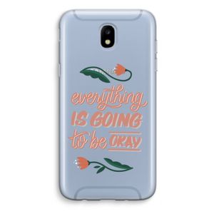 Optimistic flower girl: Samsung Galaxy J5 (2017) Transparant Hoesje