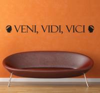 Muursticker Veni Vidi Vici