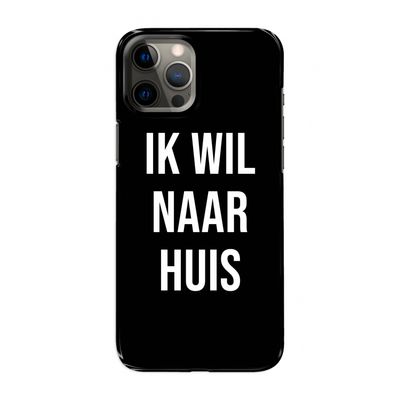 Ik wil naar huis - Zwart: Volledig geprint iPhone 12 Pro Max Hoesje