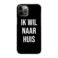 Ik wil naar huis - Zwart: Volledig geprint iPhone 12 Pro Max Hoesje