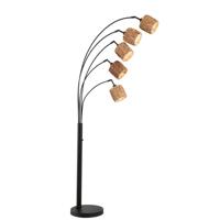 Fischer & Honsel BooglampHyazinthe rotan 5-lichts - 40444