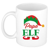 Papa Elf koffiemok / theebeker kerstcadeau vader 300 ml - thumbnail