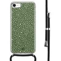 iPhone 8/7 hoesje met koord - Green dots