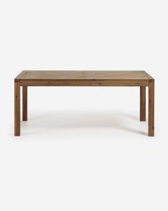 Kave Home Uitschuifbare Eettafel Briva Eiken antiek, 180 - 230 x 90cm - Hout