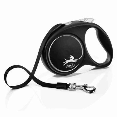 Flexi Black Design M 5 m Geel Hond Intrekbare riem