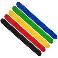 MediaRange MRCS302 kabelbinder Haak & lus kabelbinder Nylon Zwart, Blauw, Groen, Rood, Geel 5 stuk(s) - thumbnail