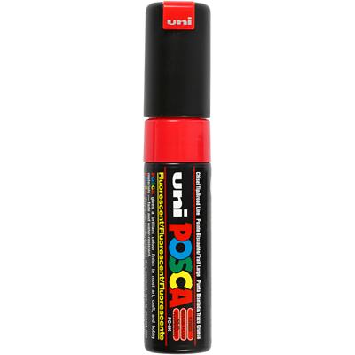 Uni-Posca Posca marker, afm pc-8k, lijndikte 8 mm, breed, fluo red, 1 stuk