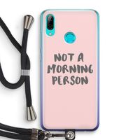 Morning person: Huawei P Smart (2019) Transparant Hoesje met koord