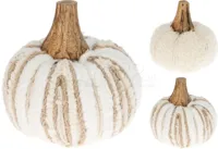 Decoratie Pompoen Katoen Ø9cm Assorti 1st