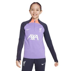 Nike Liverpool Strike Trainingspak 1/4-Zip 2023-2024 Kids Paars Donkerblauw Wit