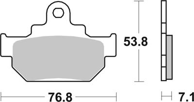 BREMBO Remblokken, voor de moto, Road Organisch 07SU0904