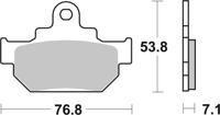 BREMBO Remblokken, voor de moto, Road Organisch 07SU0904