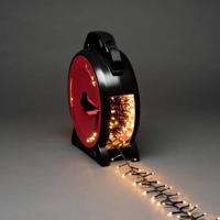 Konstsmide 3850-800 Lichtketting Buiten Energielabel: E (A - G) werkt op het lichtnet Aantal lampen 1200 LED Barnsteen Verlichte lengte: 26.38 m Haspel