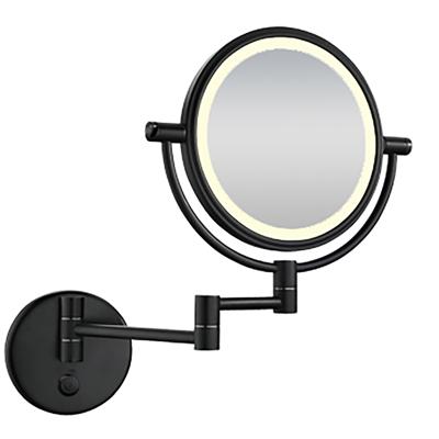 Wiesbaden WandscheerSpiegel LED - Mat Zwart