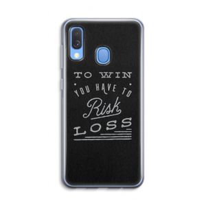 Risk loss: Samsung Galaxy A40 Transparant Hoesje