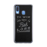 Risk loss: Samsung Galaxy A40 Transparant Hoesje