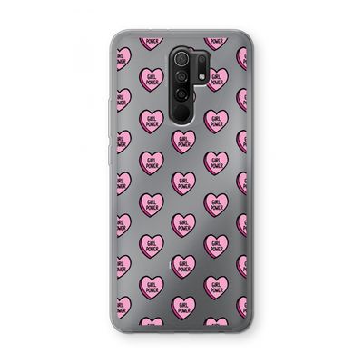 GIRL POWER: Xiaomi Redmi 9 Transparant Hoesje