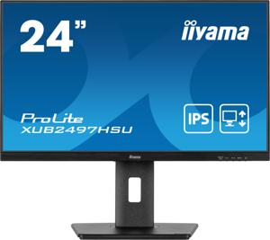 Iiyama ProLite XUB2497HSU-B1 LED-monitor Energielabel E (A - G) 60.5 cm (23.8 inch) 1920 x 1080 Pixel 16:9 1 ms HDMI, DisplayPort, Hoofdtelefoon (3.5 mm