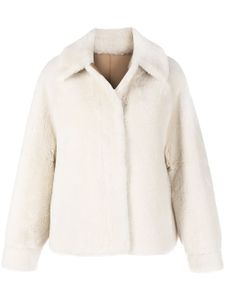Goen.J veste en peau lainée - Blanc