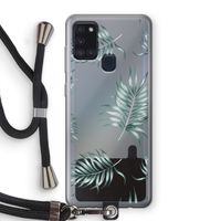Simple leaves: Samsung Galaxy A21s Transparant Hoesje met koord
