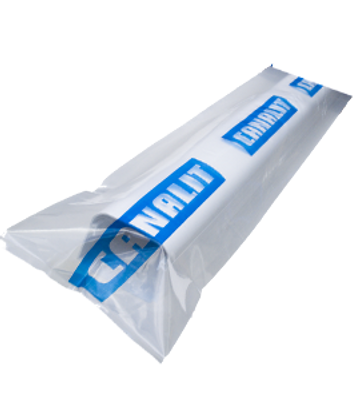 Airco leidinggoot 78x38mm 2 meter wit RAL 9010 in folie Canalit 940255
