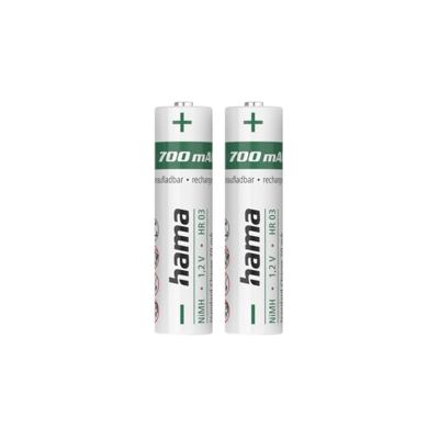 Hama nimh-accu's aaa micro 700 mah 1,2v 2 stuks