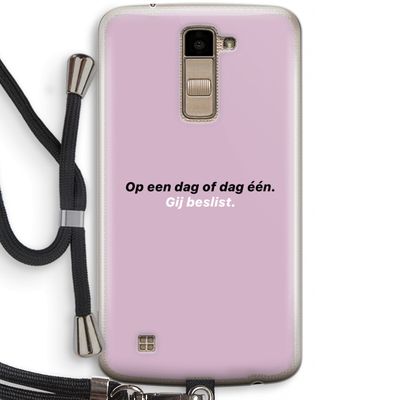 gij beslist: LG K10 (2016) Transparant Hoesje met koord