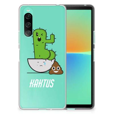Sony Xperia 10 V Telefoonhoesje met Naam Cactus Poo Sony Xperia 10 V Telefoonhoesje met Naam Cactus Poo