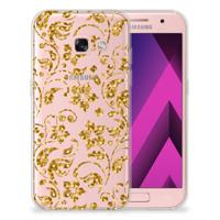 Samsung Galaxy A3 2017 | TPU Case | Gouden Bloemen