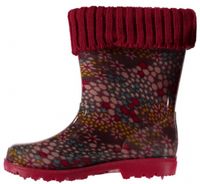 regenlaarzen junior rubber/textiel rood maat 23 - thumbnail