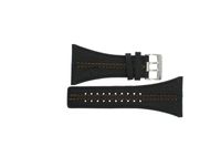 Horlogeband Police PL.13497JS/02 Leder Zwart 44mm