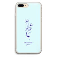 Bloom with grace: iPhone 7 Plus Transparant Hoesje