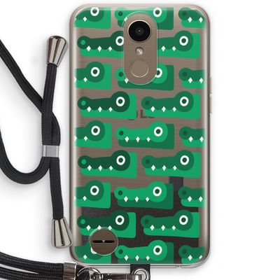 Crocs: LG K10 (2017) Transparant Hoesje met koord