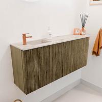 Toiletmeubel Mondiaz Joya Dlux | 101.6 cm | Meubelkleur Dusk | Faye wastafel Nata Wasbak Links | 1 kraangat