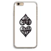 Big butt bigger heart: iPhone 6 Plus / 6S Plus Transparant Hoesje