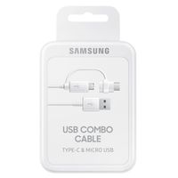 Samsung EP-DG930 USB-kabel 1,5 m USB 2.0 USB A USB C/Micro-USB B Wit - thumbnail