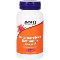 NOW Beta caroteen natuurlijk 90 Softgels