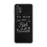 Risk loss: Samsung Galaxy A32 5G Transparant Hoesje