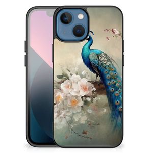 Dierenprint Telefoonhoesje voor Apple iPhone 13 mini Vintage Pauwen