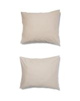 HEMA Kussenslopen 60x70cm satijn zand (zand)
