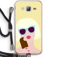 Ice cream: Samsung Galaxy J3 (2016) Transparant Hoesje met koord