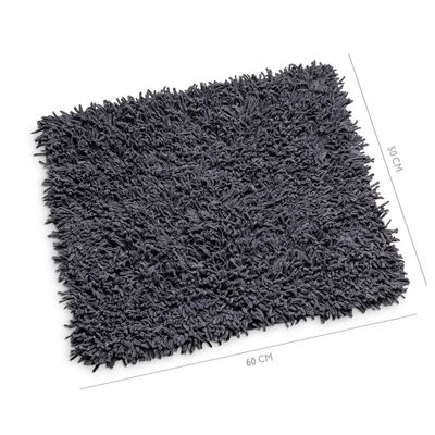 Wicotex bidetmat classic pure exellent 50x60cm antraciet