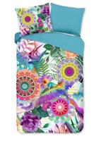 HIP Dekbedovertrek "mandala's, bloemen en vogels" - Multi - (140x200/220 cm) - Katoen Satijn